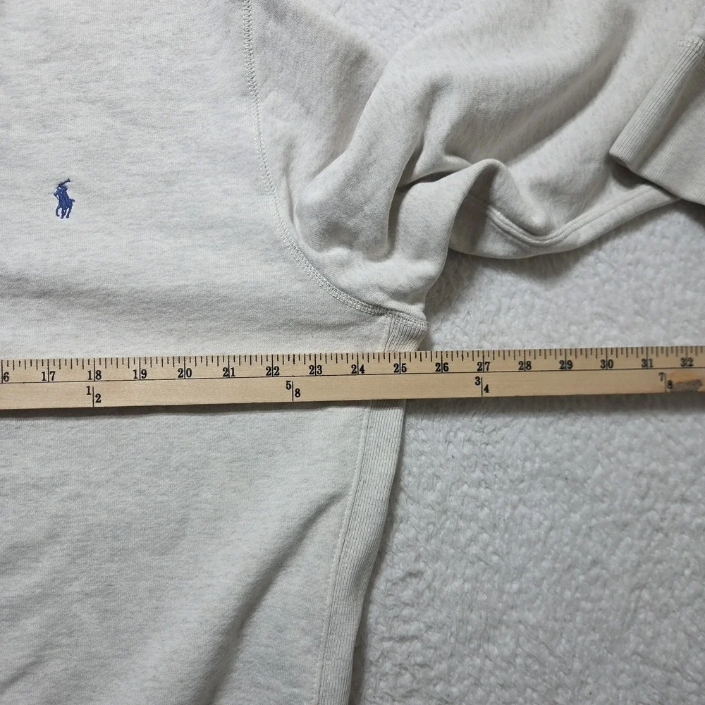 VTG 90s Polo Ralph Lauren REVERSE WEAVE Mens XL Gray Crewneck Sweatshirt Sweater